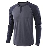 Herren Langarm Poloshirt Golf Tops Einfarbig Tennis Top Bottom Down Golf Shirts Polos Kontrastfarben Design T-Shirt Lässige Poloshirts Herren Baumwoll Polo T-Shirt Langarm Lässiges Golf Top