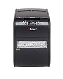 Rexel Auto+ 90X Aktenvernichter für persönliche/geschäftliche Zwecke, Partikelschnitt, Autofeed, 20L Abfallbehälter, 90 Blatt Kapazität, Schwarz, 2103080