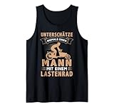 Unterschätze niemals einen Mann mit Lastenrad Lastenfahrrad Tank Top