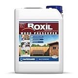 Roxil Wood Preserver gegen Schimmel, Trocken- und Nassfäule, Pilz & Holzwurmbefall (5 Liter)