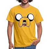 Spreadshirt Adventure Time Mit Finn Und Jake Jake Kostüm Männer T-Shirt, L, Gelb