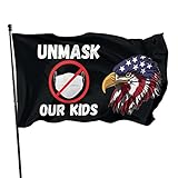 Unmask Our Kids Flagge, 90 x 150 cm, für den Innen- und Außenbereich, Dekoration für den Garten, Poly