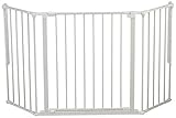 Baby Dan 56214-2400-10-85 Konfigurationsgitter Flex M, 90 - 146 cm - Hergestellt in Dänemark + TÜV/GS geprüft, Farbe: Weiß