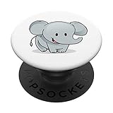 Niedlicher Elefant für Tierliebhaber, niedliches Tier PopSockets mit austauschbarem PopGrip