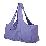 Fyearfly 1 Stück Canvas-Aufbewahrungstasche, hochwertige, langlebige, Faltbare Tasche mit großem Fassungsvermögen, geeignet für Fitnessstudio und Einkaufen (29 * 9 * 12 Zoll)(Violett)