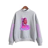 YLWX Ariana Grande T-Shirt Unisex Pullover Frühling Langarm Sport Gedruckt Sweater (Color : Grau, Size : XXS)