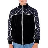 Karl Kani Sean John Icon AOP Velours Track Jacke Herren (schwarz, L)