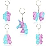 5Pcs Bubble Sensory Toy,Sensory Toys,Angst Relief Toys,Sensory Toys for Autism,Push Bubble Zappeln Spielzeug,Stress Sensory Squeeze Spielzeug,Anti Stress Spielzeug, Schlüsselanhäng