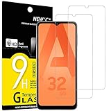 NEW'C 2 Stück, Schutzfolie Panzerglas für Samsung Galaxy A32 5G, Frei von Kratzern, 9H Härte, HD Displayschutzfolie, 0.33mm Ultra-klar, Ultrabeständig