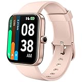 Smartwatch, YONMIG 1,69'' Zoll Touch Farbdisplay Fitness Tracker mit Alexa Integration Armbanduhr Smart Watch Pulsmesser IP68 Wasserdicht Schrittzähler Uhr Schlafmonitor Sportuhr für iOS Android D