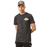 New Era Herren NBA Seasonal AOP Tee Loslak Hgp T-Shirt, Grau (Grey med), XL