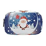 Schminktaschen für Frauen, Kosmetiktasche, Reise-Kulturbeutel, Organizer für Accessoires, Schneekugel-Weihnachtsfig