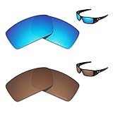 Tintart Performance Gläser, kompatibel mit Oakley Gascan polarisiert geätzt – Vorteilspack, Blau (Himmelblau und Nussbraun), Einheitsgröß