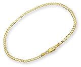 Panzerarmband 14 Karat / 585 Gold Armband Panzerkette Gelbgold Breite 3 mm (19)