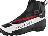 TECNOPRO Herren Langlauf-Schuh Ultra Pro Prolink Skilanglaufschuhe, weiß/Schwarz/Rot, 9.5