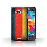 Handy Hülle kompatibel mit Samsung Galaxy Grand Prime Flagge Deutschland/Deutsche Transparent Klar Ultra Dünne Handyhülle Case C