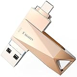 Puanv USB 3.0 Flash Drive 256GB Vorgesehen für iPhone, USB Memory Stick Externer Speicher Thumb Drive Foto Stick Kompatibel mit iPhone, Android, Computer (Roségold)