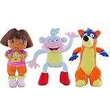 Bleyoum Kuscheltier 3pc / Set 25cm Echtes Liebesabenteuer Von Dora Monkey Boots Swiper Dolls Plüschtiere Figuren Spielzeug