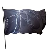 Flagge Starkes Licht in der Nacht Decorations Party Flagge Supplies Polyester with Metal Grommets Banner Flaggen for Indoor Outdoor Home Party Decor 90x150