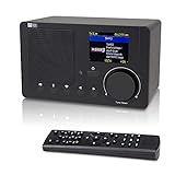 Ocean Digital WR210N Internetradio WiFi Bluetooth-Empfänger mit 2,4-Zoll-Farbdisplay-Lautsp