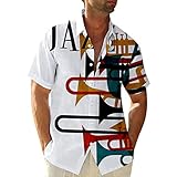 Herren Sommer Casual Print Plus Size Shirt Kurzarm Umlegekragen Shirt,Baumwolle Leinenhemd lässiges Leinenhemd Sommerhemd Muskelshirt Ärmellos Weste Strand Reise Shirt Eay