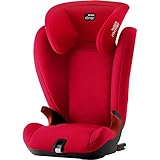 BRITAX RÖMER Kindersitz 15-36 kg KIDFIX SL BLACK SERIES, Sitzerhöhung mit Rückenlehne und ISOFIX für Kinder (Gruppe 2/3), 3,5 bis 12 Jahre, Fire R