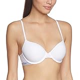 Calvin Klein Underwear Damen T-Shirt BH - Modern Cotton, Weiß (White 100), 80E (Herstellergröße: 36DD)