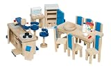 Goki 51907 - Küche, 30-teilig, Puppenhausmöb