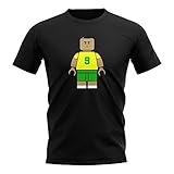 Airosportswear Ronaldo Brazil Brick Footballer T-Shirt (Black)