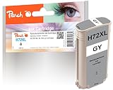 Peach H72 Druckerpatrone XL grau ersetzt HP No. 72XL GY, C9374A für z.B. HP DesignJet T 790, HP DesignJet T 1100 24 Inch, HP DesignJet T 1100 44 Inch, HP DesignJet T 1100 MFP, HP DesignJet T 1100