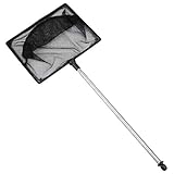 Uniclife 15cm Aquarium Fischnetz mit Ausziehbarem 23-60cm Langen Griff für B