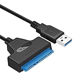 APKLVSR USB 3.0 zu SATA Adapter Kabel Konverter für 2.5' Festplatten Laufwerke SSD/HDD,Unterstützt UAS