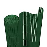 SWANEW PVC Sichtschutzmatte Sichtschutz Garten Sichtschutzzaun Sichtschutzn Balkon Zaun, UV-beständig Sichtschutz für Garten Swimming Pools Balkon, Grün(120 x 700 cm)