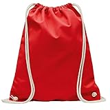 MyShirt Baumwoll Turnbeutel 38 x 46cm unbedruckt mit Kordelzug - 19 Farben - Jutebeutel Oeko-TEX® geprüft Gym Sack zum bemalen, Farbe: