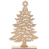 Spruchreif PREMIUM QUALITÄT 100% EMOTIONAL · Deko Tannenbaum aus Holz · Holz Tannenbaum zum Hinstellen · Tischdeko · Holzdeko · Dekofigur · Weihnachtsbaum Weihnachtsdeko · Holz Deko W