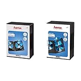Hama DVD-Hüllen für 6 DVDs (Auch passend für CDs und Blu-Rays, Mit Folie zum Einstecken des Covers) 3er-Pack, schwarz & DVD-Hülle Triple (auch passend für CDs und Blu-Rays) 5er-Pack, schw