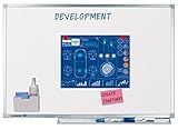 Legamaster 7-100048 Whiteboard Professional, e3-Emaille, geringes Gewicht, 100 x 75