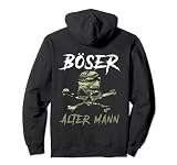 Backprint Böser alter Mann Camouflage Tarnmuster Totenkopf Pullover H