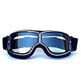 Easy-topbuy Skibrillen brillenträger verspiegelt Motorrad Goggle Off-Road Schutzbrille winterbrille Brille Vintage Helmbrille Motocrossbrille Vintage Brille Reitb