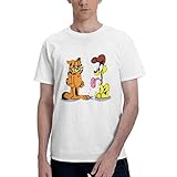Gar-Field and Od-Ie T-Shirt Cartoon Cotton Anime Funny Men's T-Shirts Women Fashion Tshirt Unisex T-S