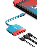 HAGIBIS Switch Docking station Typ C mit HDMI USB 3.0 und USB C. Handcontroller-Adapter, kompatibel mit Switch, Mackbook, iPad Pro, Note 9 S9