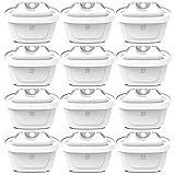 12 x BROUGI kompatibel mit AmazonBasics Brita Wasserfilter Britta Wasserfilterkartuschen Maxtra + Plus Kartuschen Filterkartuschen Marella Flow Aluna Elemaris XL Filter Krug Filtersystem (12er Pack)