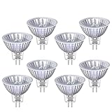 OSDUE MR16/GU5.3 Halogen-Reflektor, Halogenlampe GU5.3-Sockel, 12 Volt, 50 Watt, 38 ° Abstrahlungswinkel, Warmweiß - 2700K Lampe Strahler - 8 Stück