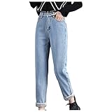 Sonojie Damen Winter Jeans Dicke Fleece Gefütterte Leggings Hohe Taille Skinny Stretchy Warme Thermo J