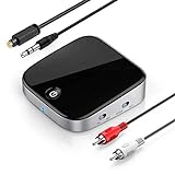 ZeaLife Bluetooth 5.0 Sender und Receiver, Digitale Optische TOSLINK und 3,5mm Wireless Audio Adapter für TV/Heim Stereoanlage Kopfhörer Lautsprecher- aptX Low Latency