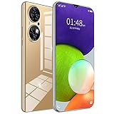 Günstige kostenlose Handys 6.7''Zoll 64GB ROM Android Handy 10.0 Zehn Kern Günstiges Gratis Smartphone 5600mAh Dual SIM Akku Kamera Günstige und Gute Handys 5G,Gold,L