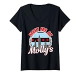 Damen Meet Me At Molly's Chicago Irish Bar T-Shirt mit V
