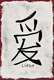 Liebe: Liebeserklärung Tagebuch Romantik chinesisch Schriftzeichen Achtsamkeit liniert Herz Liebeskummer Partner Partnerschaft Ehe Freundschaft Notizbuch Tagesablauf Mann Frau Junge Mädchen S