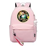 MMZ Studentenrucksack Big Boy Bookbag Bunter Multifunktionsrucksack für Freizeit-/Studien-/Reiseschultasche （Rosa）