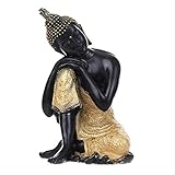 LKXZYX Sandstein Kunstharz Skulptur Statue Sammlerfiguren Desktop Deko Südostasien Buddha Handwerk Heimdekoration Ornamente Indische Buddha Skulp